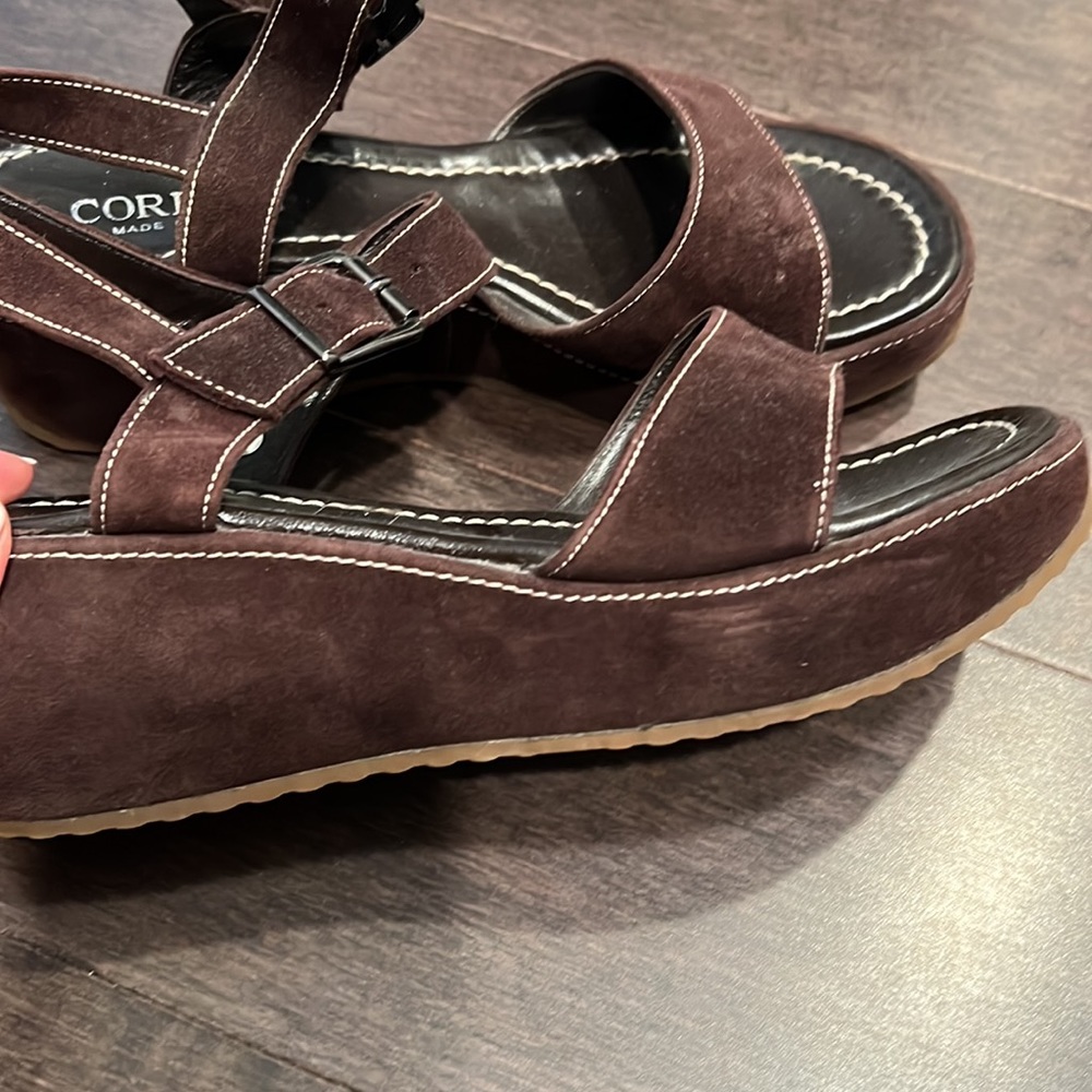 Cordani size 9 brown suede sandals - Picture 7 of 8